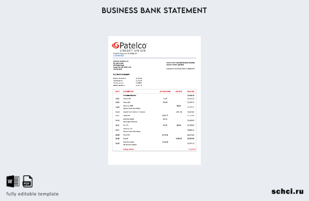 цифровая загрузка США Калифорния Patelco Credit Union выписка по счету фирмы Шаб